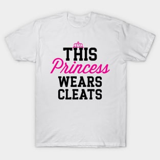 This Princess Wears Cleats' Sport Softball T-Shirt